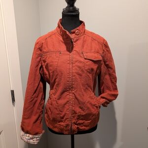Prana Women's Orange Bomber Jacket